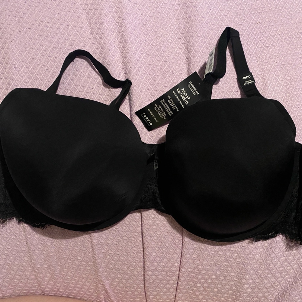 Black Push-Up Balconette